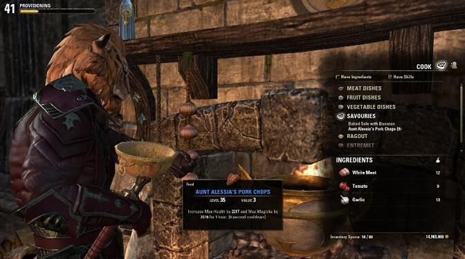 La cuisine d'Elder Scrolls Online sera renouvelée et voici les détails! - mmorpg